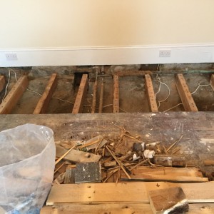 Exposed joists