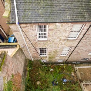 Gutter cleaning at Evan Street, Stonehaven rear