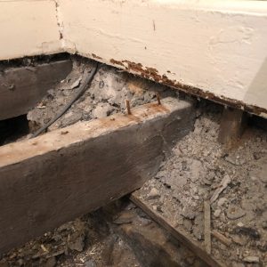Joists and rubble