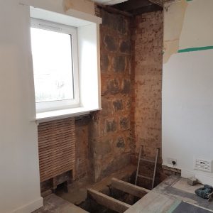stripped out