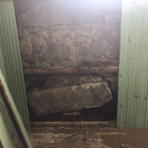 stones being supported