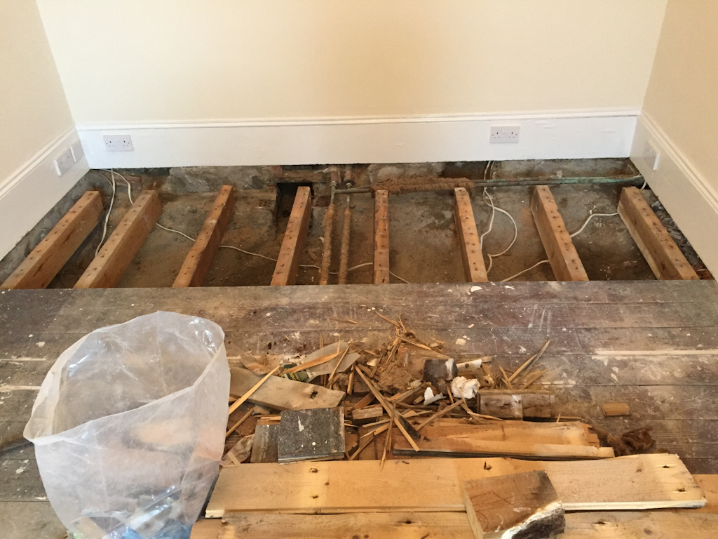 Exposed joists