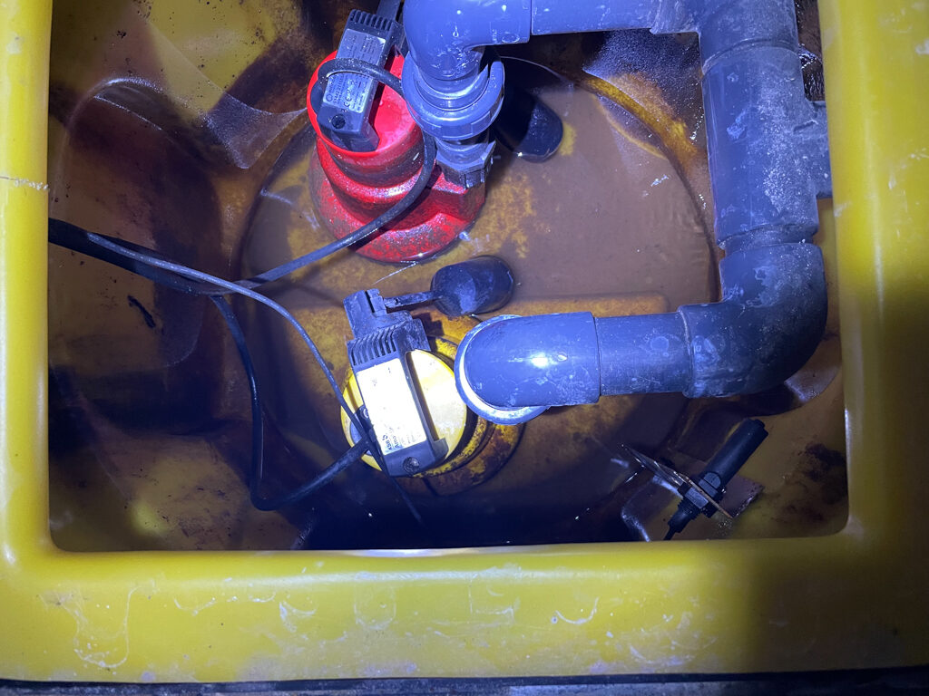 sump with pumps cults